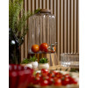 Dispensador de bebidas vidro com madeira